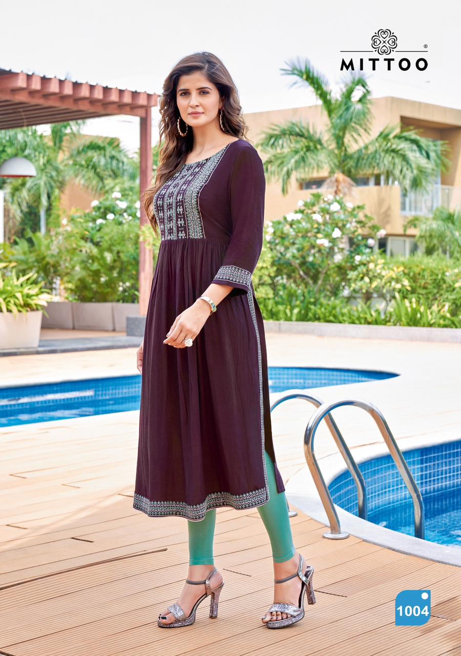 Sargam By Mittoo 1001-1006 Designer Kurtis Catalog